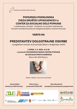 Predstavitev dolgotrajne oskrbe